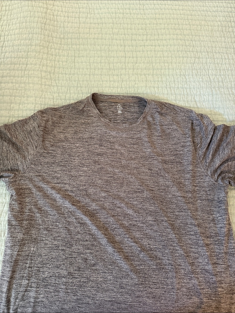 Rhoback Heather Crewneck T-Shirt - Gray